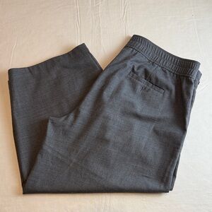 Eileen Fisher Women's Gray Side Zip Elastic Back Trousers Size XL